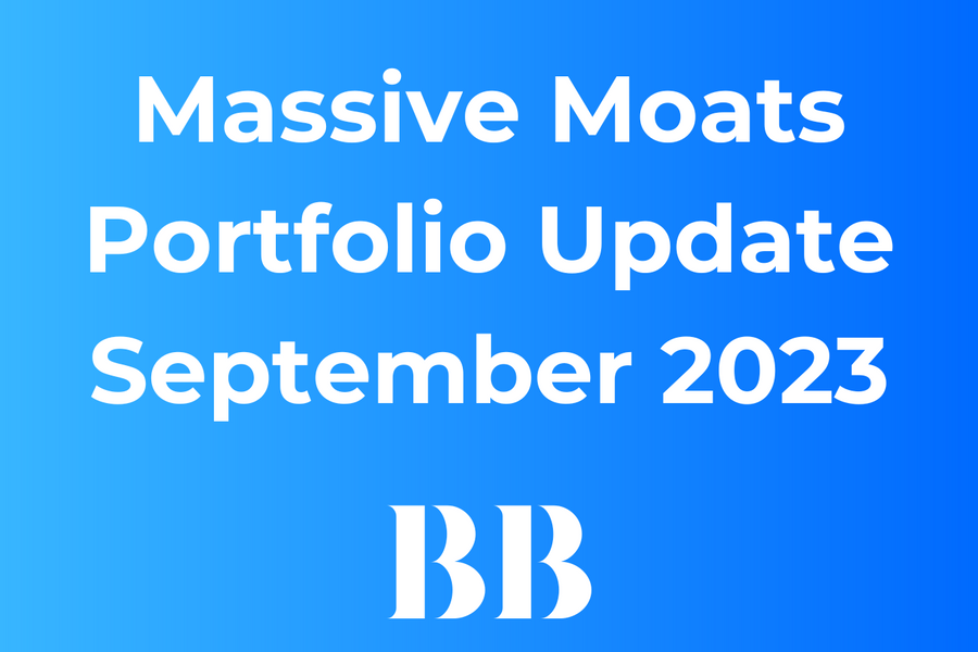 Massive Moats Portfolio: Update September (€14.960)