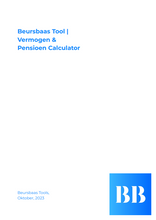 Afbeelding in Gallery-weergave laden, (Excel) Beursbaas Tool | Vermogen &amp; Pensioen Calculator
