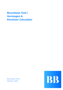(Excel) Beursbaas Tool | Vermogen & Pensioen Calculator